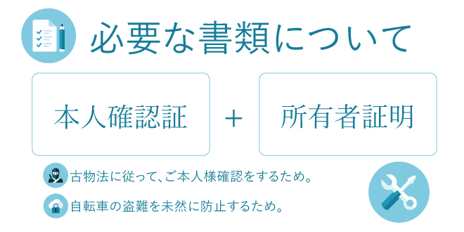 自転車ご売却の際の書類について