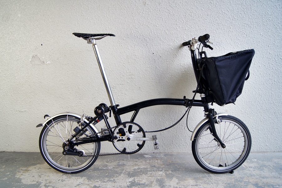 Brompton S3L 2010モデル(英国製、付属品多数)（BROMPTONの