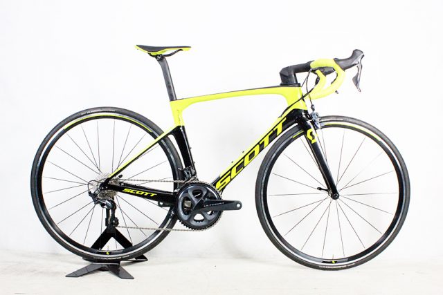 本日の自転車買取実績紹介 未使用 スコット Scott フォイル Foil Ultegra 19年 カーボン ロードバイク Sサイズ 11速 ブラック イエロー